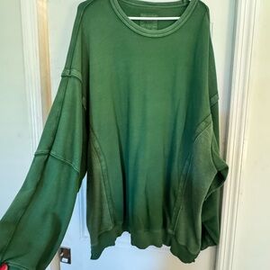 aerie green Crewneck Sweatshirt